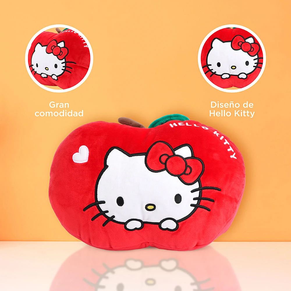 Cojín Decorativo Sanrio Hello Kitty Textil Rojo 28x38 cm