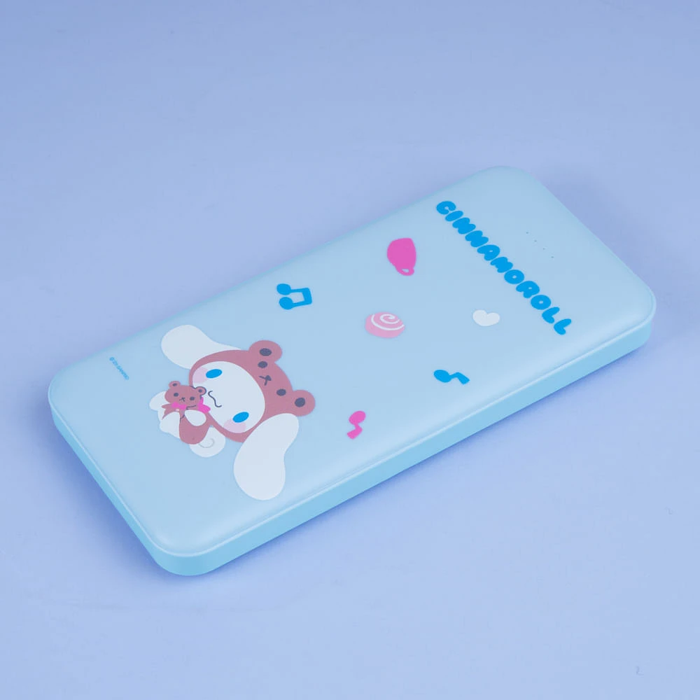 Batería Portátil, Power Bank Sanrio Cinnamorroll Micro USB, USB y Tipo C Azul 10000 MAh