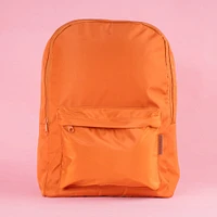 Mochila Básica Textil Naranja 27x39 cm