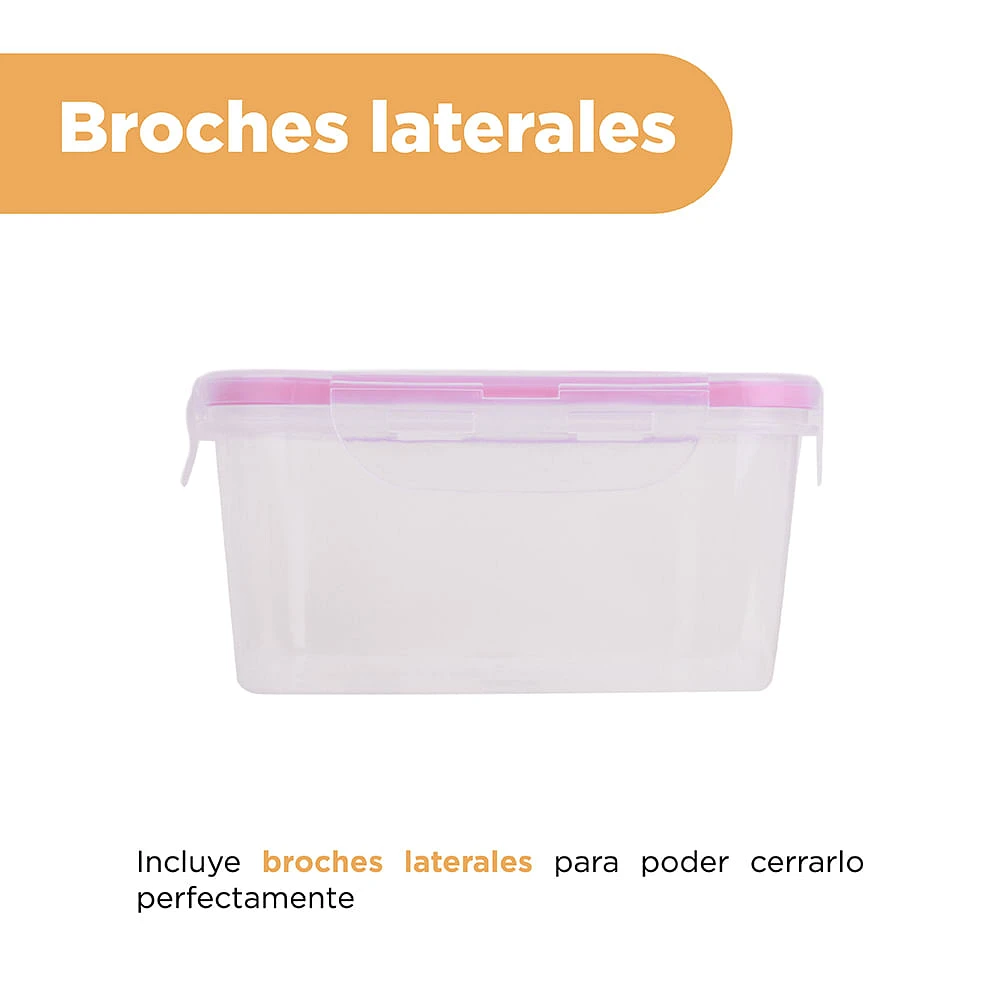 Contenedor De Alimentos Sanrio Plástico Transparente 825 ml