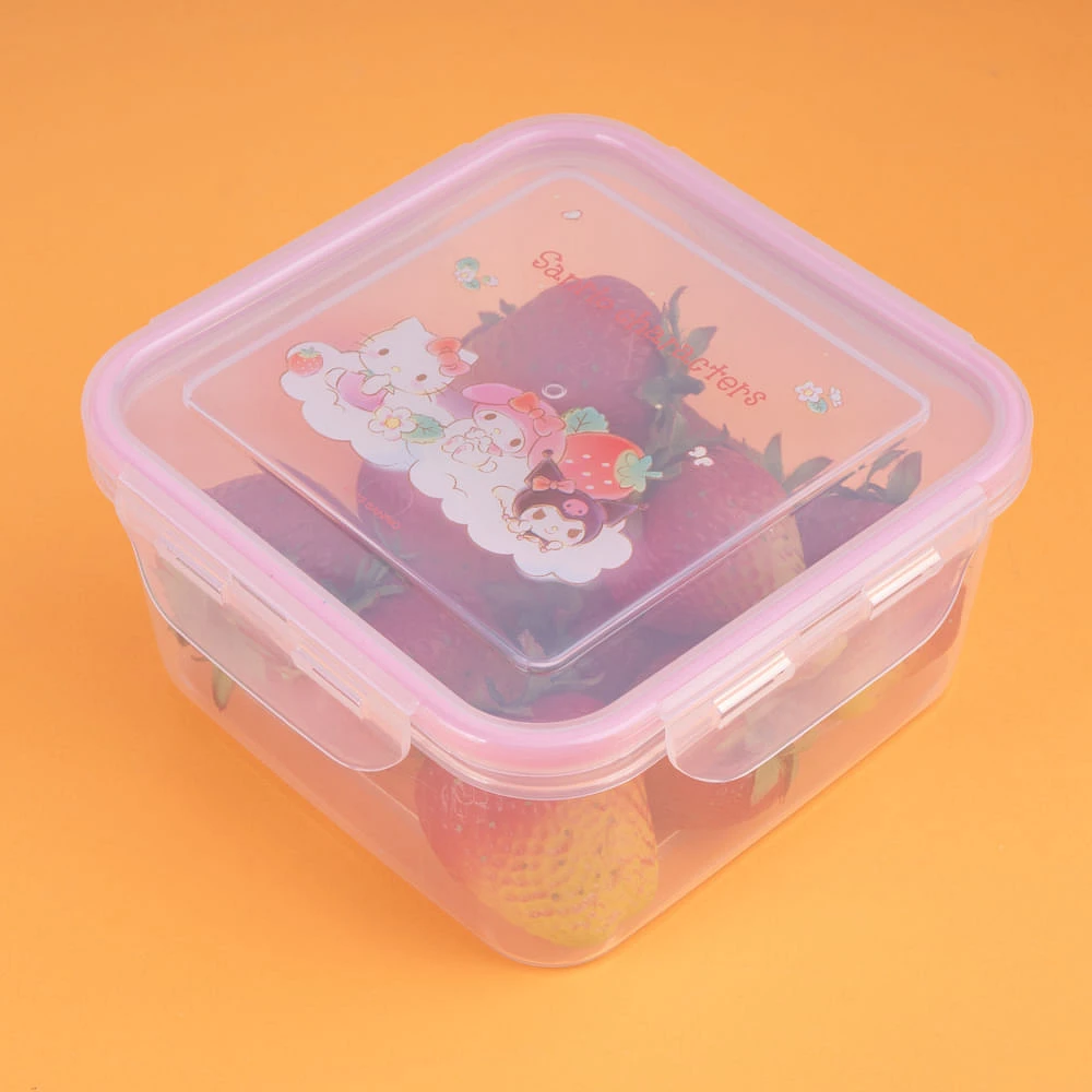 Contenedor De Alimentos Sanrio Plástico Transparente 825 ml