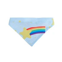 Bandana Para Mascotas Estampado Estrellas 100% Poliéster Menta