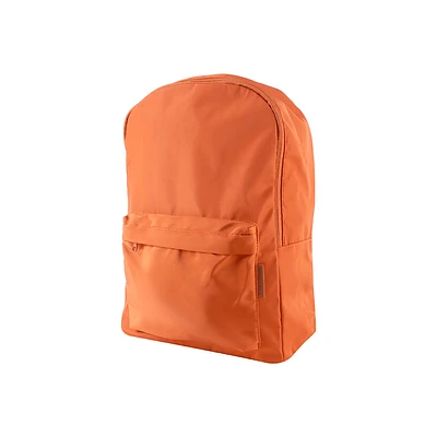 Mochila Básica Textil Naranja 27x39 cm