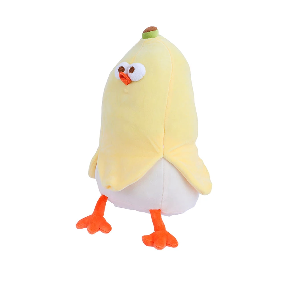 Peluche Miniso Pollito Dun Dun Disfrazado De Banana Felpa 27.5x37.5 cm