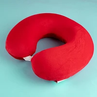 Almohada De Viaje Memory Foam Rojo 30x28 Cm