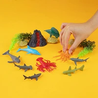 Set Figuras Animales Marinos Sintéticos 15 Piezas