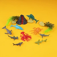 Set Figuras Animales Marinos Sintéticos 15 Piezas