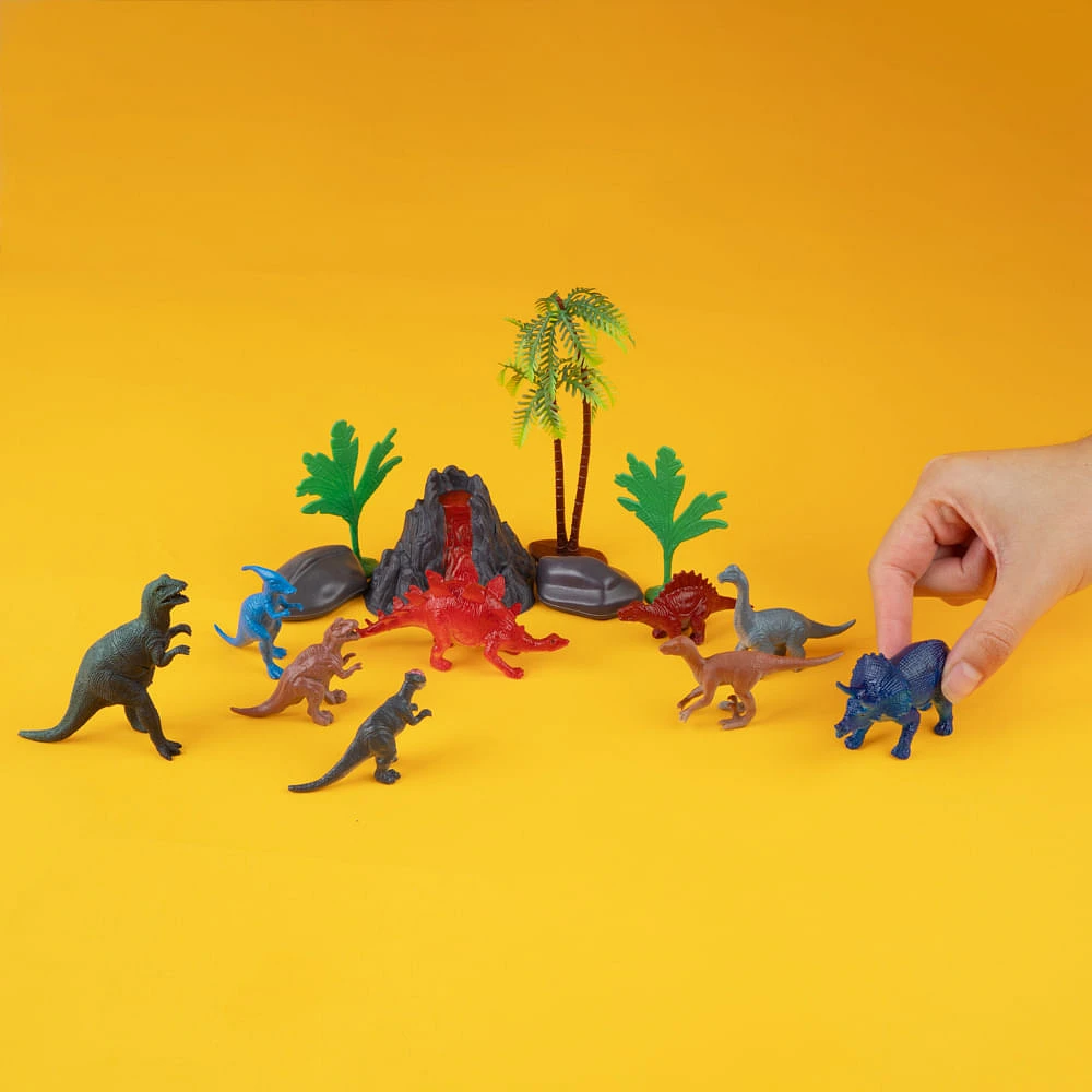 Set Figuras Dinosaurios Sintéticos 15 Piezas