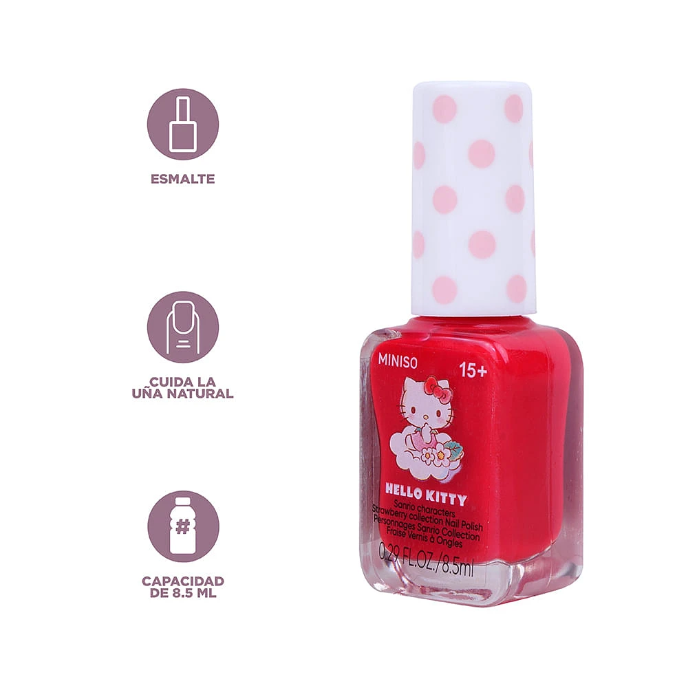 Esmalte Para Uñas Sanrio Hello Kitty Rojo 8.5 ml