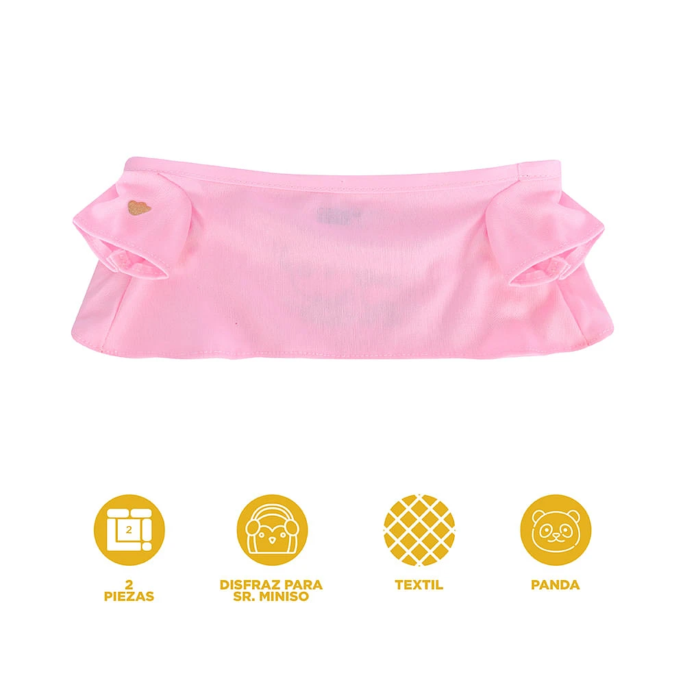 Disfraz Para Sr. Miniso Conjunto Textil Rosa 2 Piezas