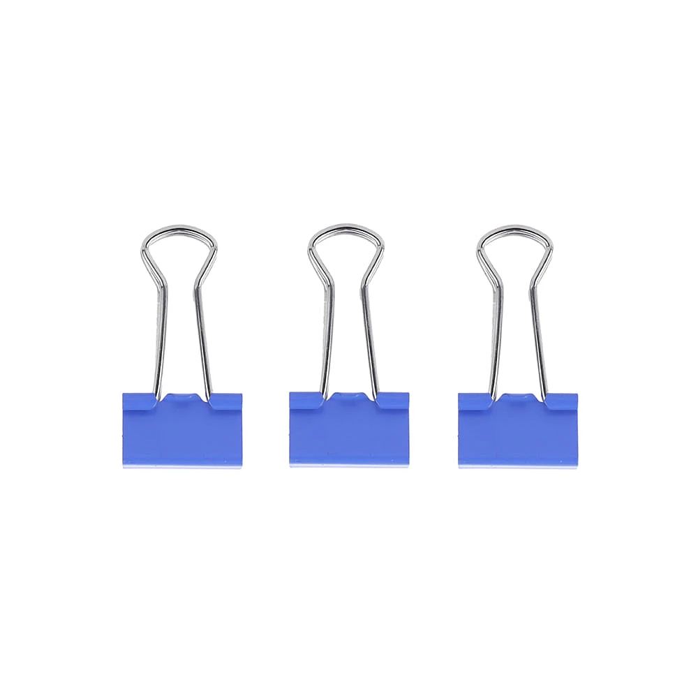 Set Clips Para Carpeta Navy Blue Aluminio Azul 19 Piezas