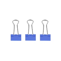 Set Clips Para Carpeta Navy Blue Aluminio Azul 19 Piezas