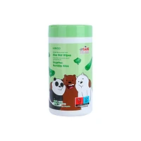 Toallitas Húmedas We Bare Bears Desechables Aloe 50 Piezas