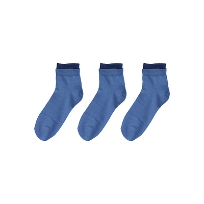 Calcetines Para Hombre Textiles Azul Talla 25-27 3 Pares