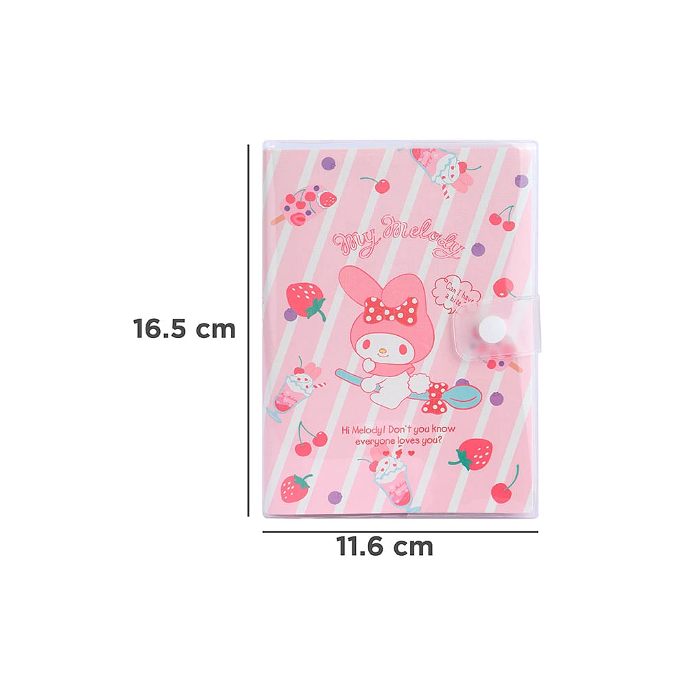 Libreta Sanrio My Melody Rosa 11.6x16.5 Cm 128 Hojas