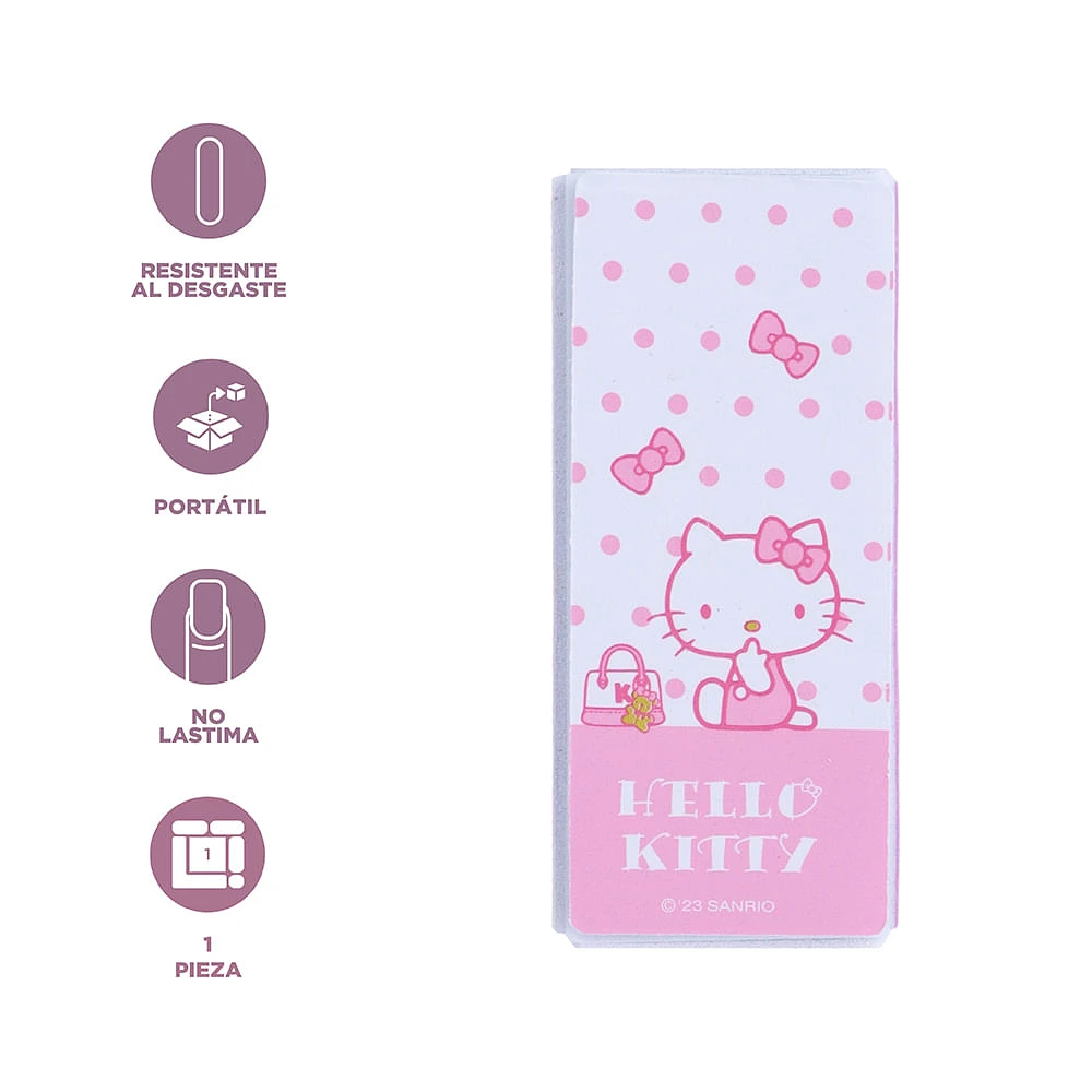 Lima Para Uñas  Sanrio Hello Kitty 4 Caras Rosa