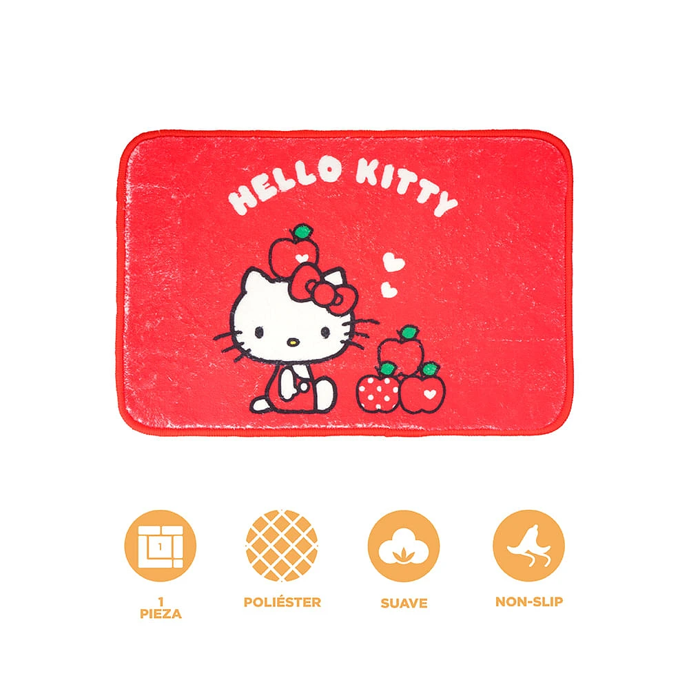 Tapete Decorativo Sanrio Hello Kitty Poliéster Rojo 60x40 cm