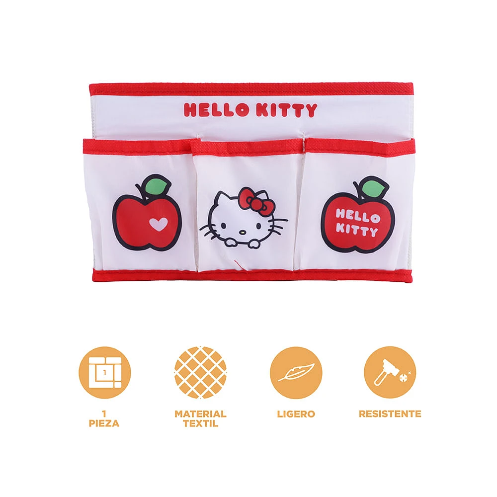 Organizador Plegable Sanrio Hello Kitty Textil Blanco 24x12x15 cm
