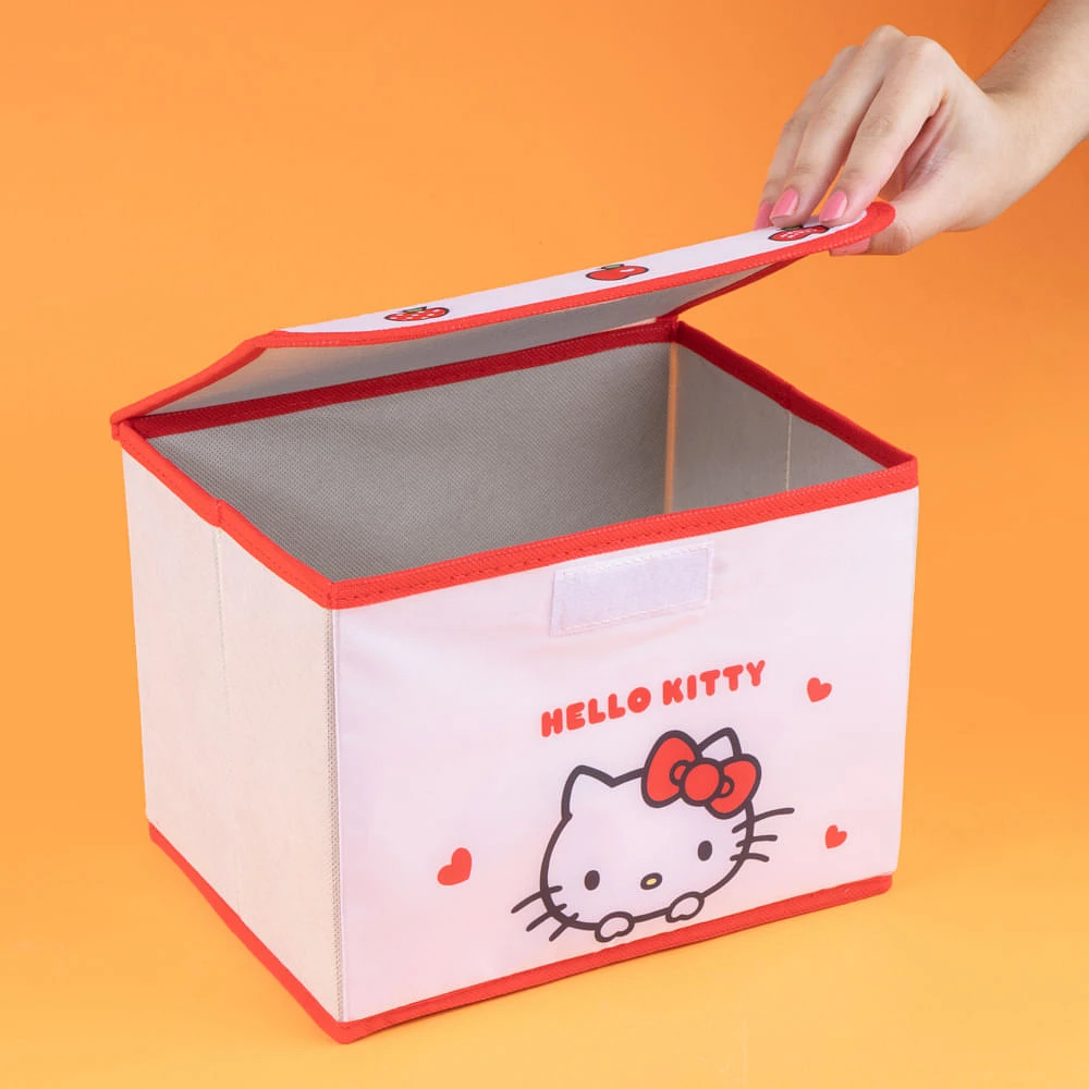 Organizador Plegable Sanrio Hello Kitty Textil Blanco 24x18x18 cm