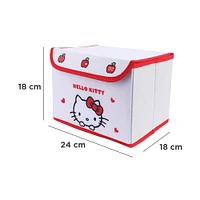 Organizador Plegable Sanrio Hello Kitty Textil Blanco 24x18x18 cm