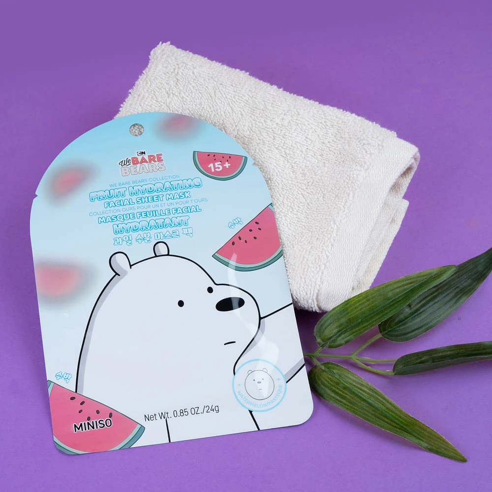 Mascarilla Facial We Bare Bears Polar Hidratante 24 ml Sandía