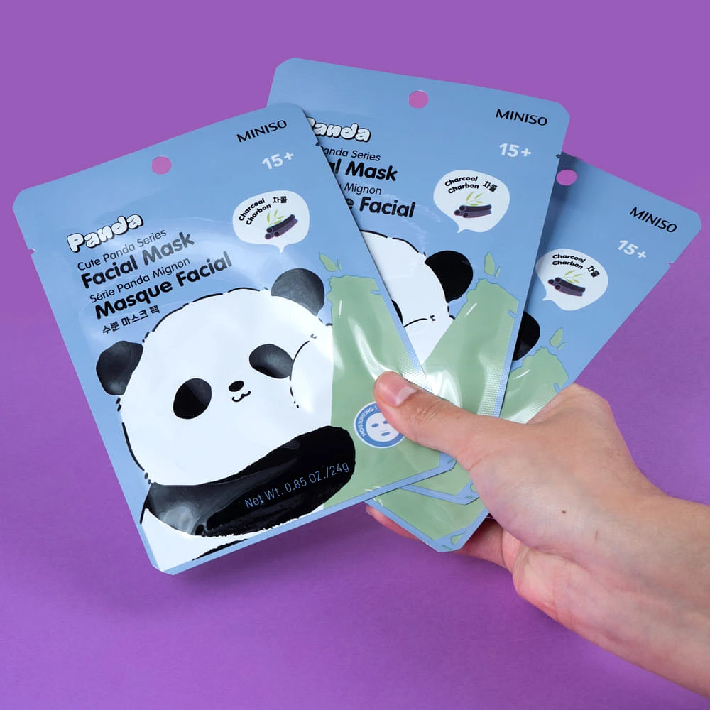 Mascarilla Facial Hidratante Cute Panda 24 ml Carbón Activado