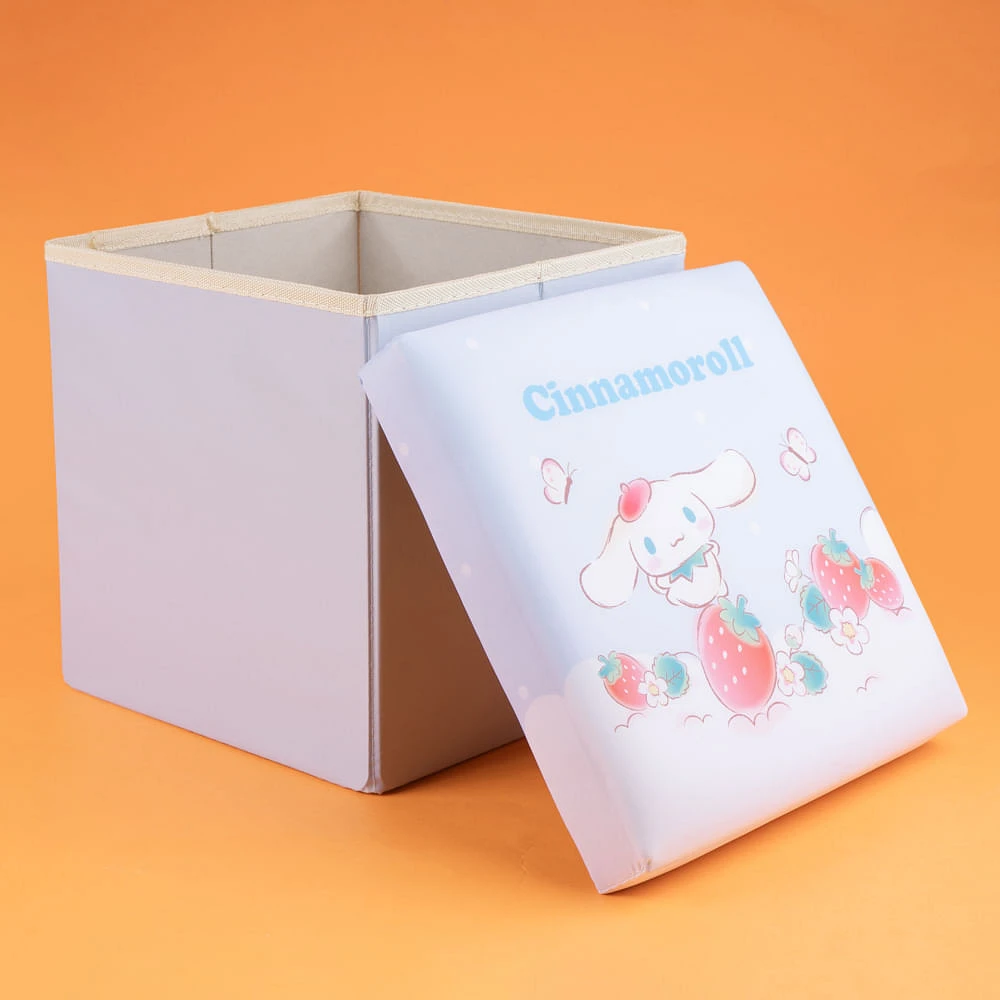 Organizador Plegable Sanrio Cinnamoroll Tipo Taburete Textil Azul 28x28x28 cm