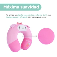 Almohada De Viaje Sanrio My Melody Memory Foam Rosa 30x28 cm