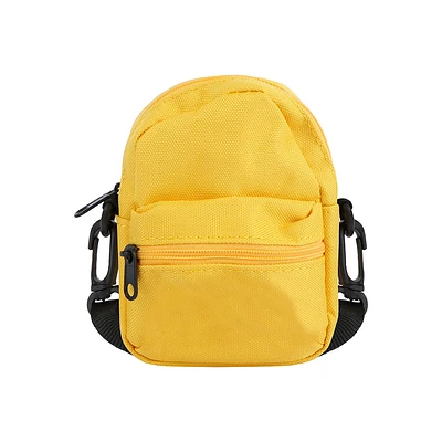 Monedero Con Correa Portátil Textil Amarillo 10x12 cm