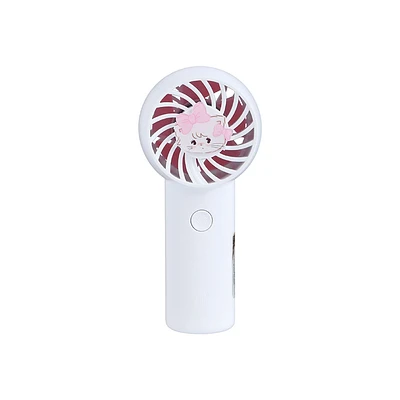 Ventilador De Mano Con Correa Mousse Mikko Sintético Blanco 4.7x10.2 Cm