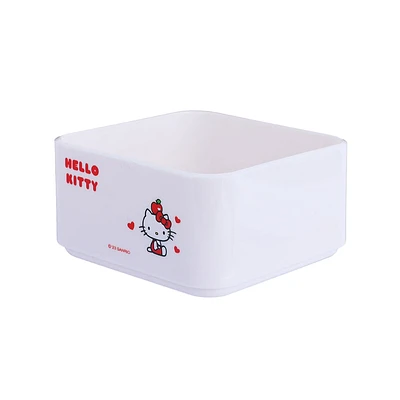 Organizador De Escritorio Sanrio Hello Kitty Plástico Blanco 8.5x4.5 cm