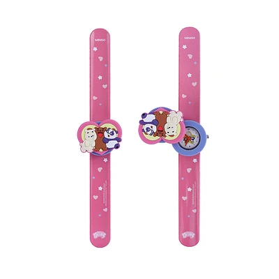 Reloj Slap We Bare Bears Para Niño Sintético Rosa