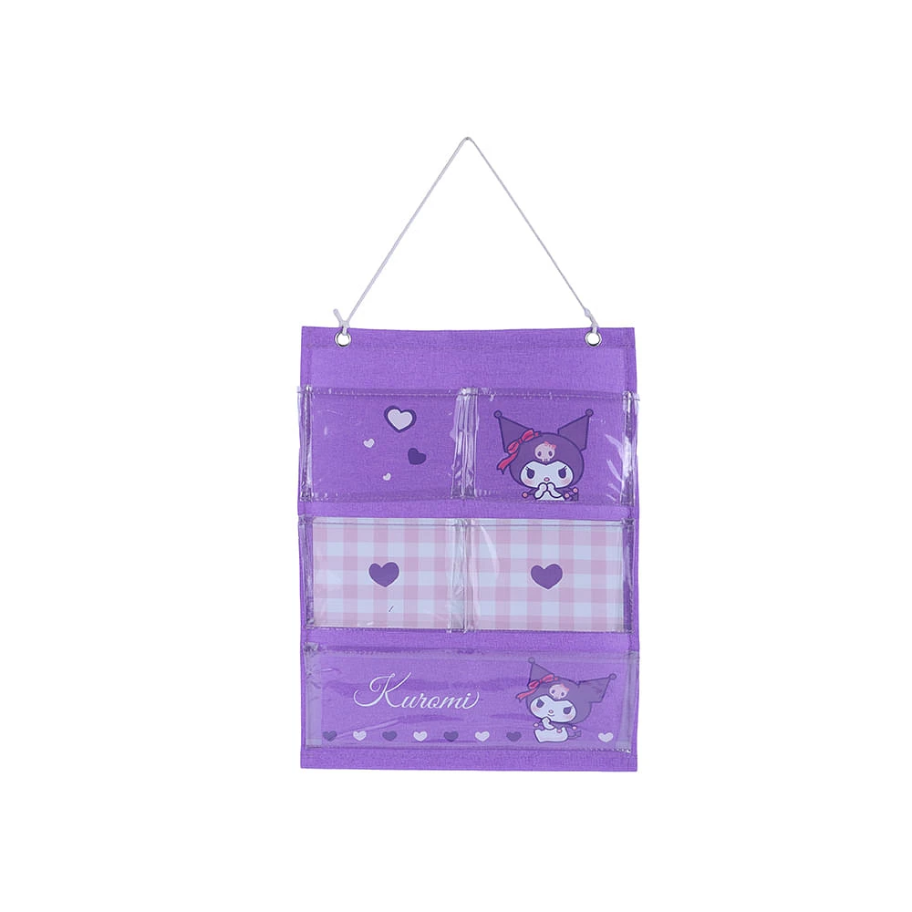 Organizador Colgante Sanrio Kuromi Textil Morado 30x40 cm