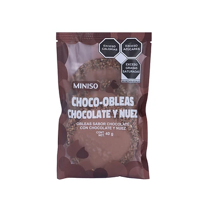 Obleas De Amaranto 40 gr Chocolate Y Nuez