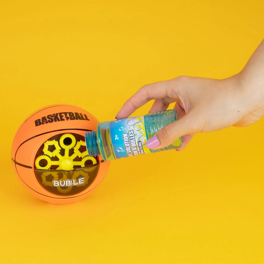 Maquina de burbujas Diseño Balón De Basketball Sintética Naranja 100 ml