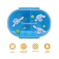 Contenedor De Alimentos Sanrio Cinnamoroll Plástico Azul 650 ml