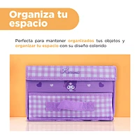 Organizador Plegable Sanrio Kuromi Textil Lila 27x20 Cm