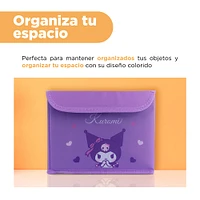 Organizador Plegable Sanrio Kuromi Textil Lila 24x18 Cm