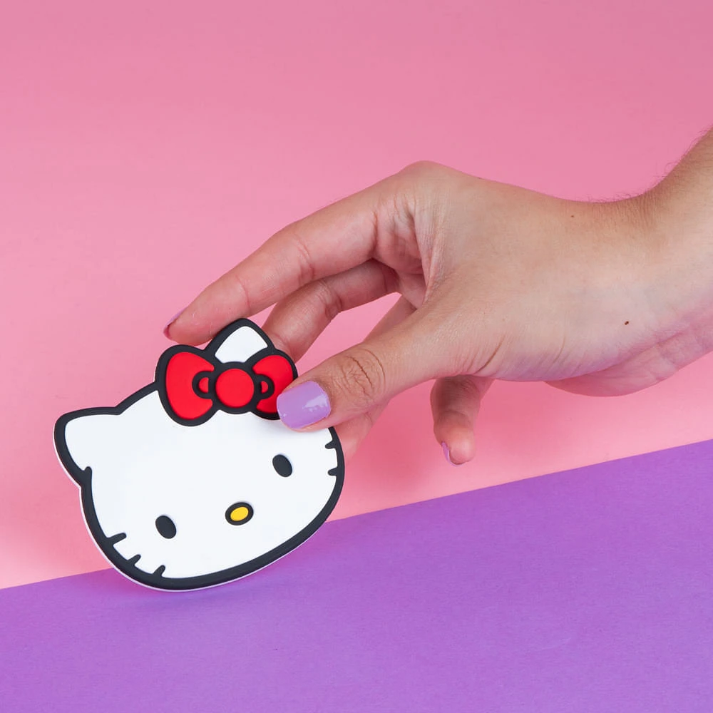 Espejo Portátil Sanrio Hello Kitty Sintético Blanco