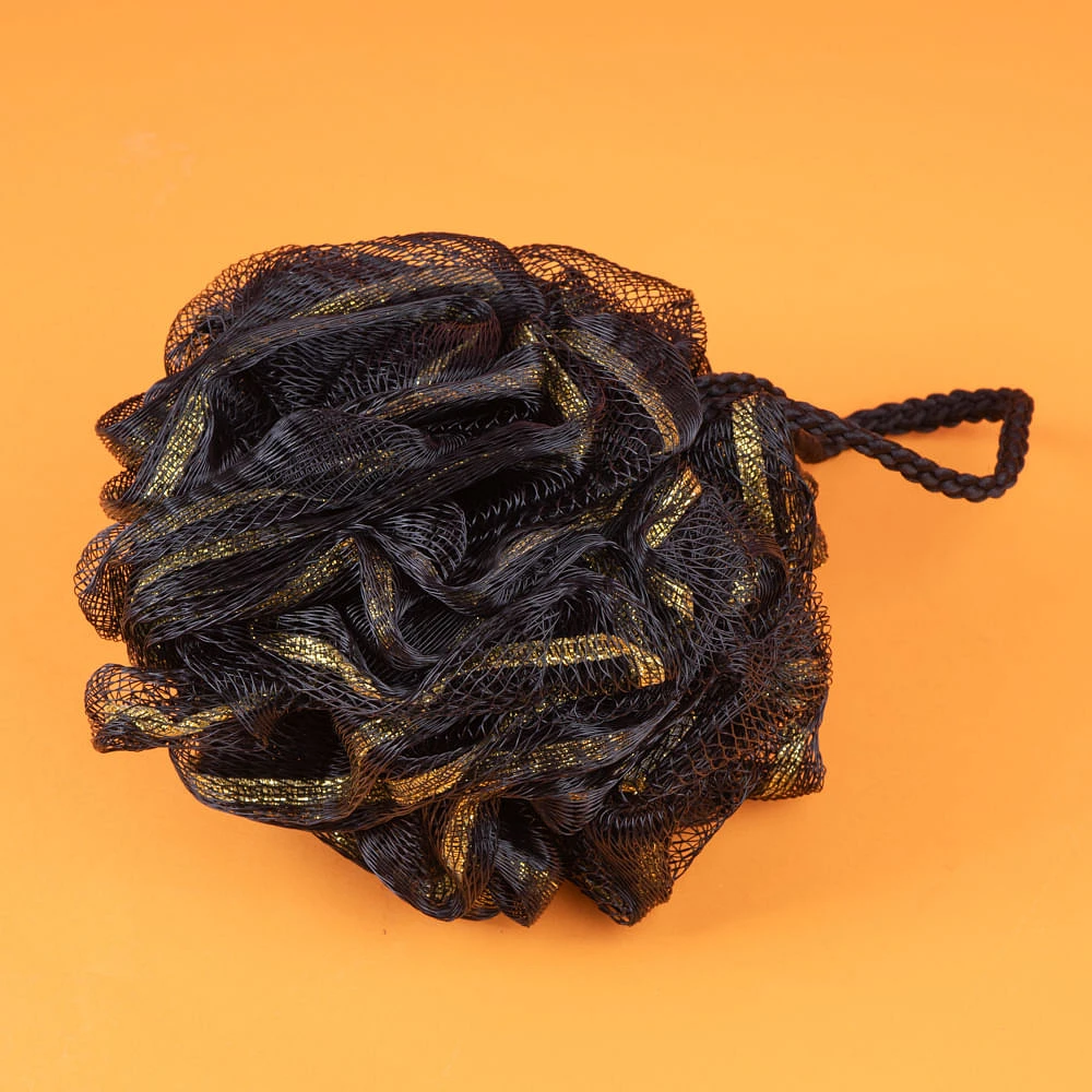 Esponja De Baño Textil Negra