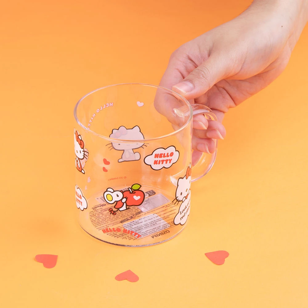 Taza Sanrio Hello Kitty Vidrio 420 ml