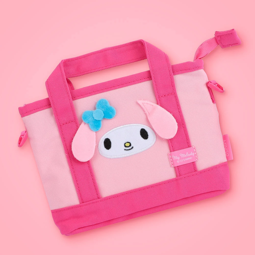 Bolso Crossbody Sanrio My Melody Textil Rosa 20x13 cm