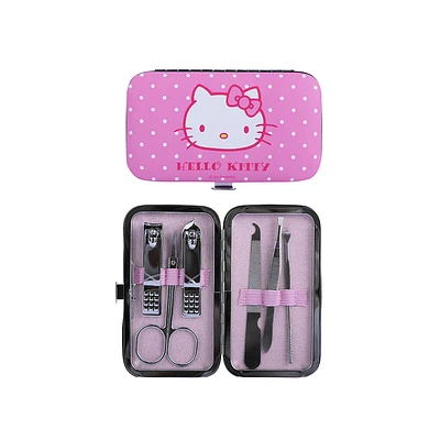 Kit De Manicure Con Estuche Sanrio Hello Kitty Acero inoxidable 6 Piezas