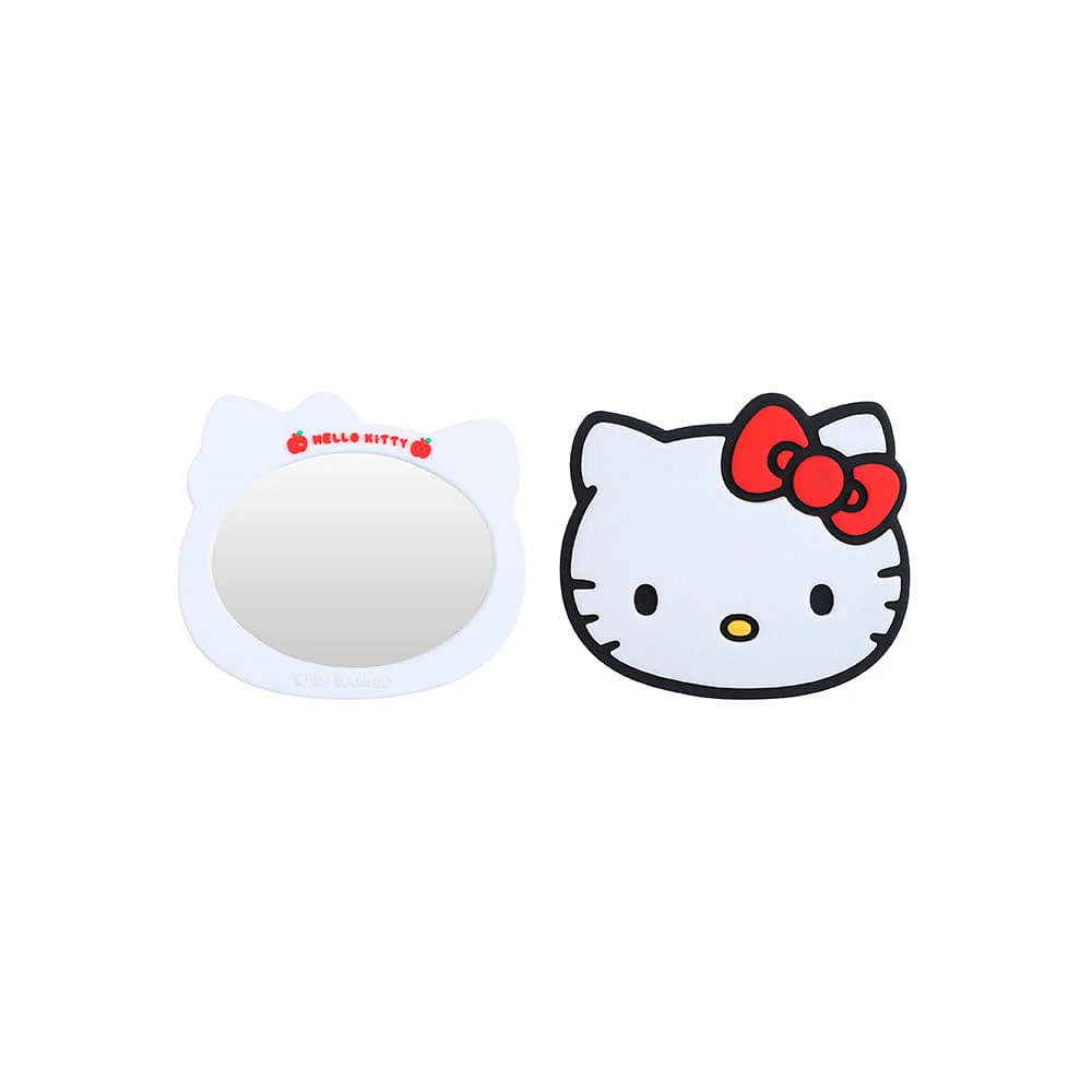 Espejo Portátil Sanrio Hello Kitty Sintético Blanco