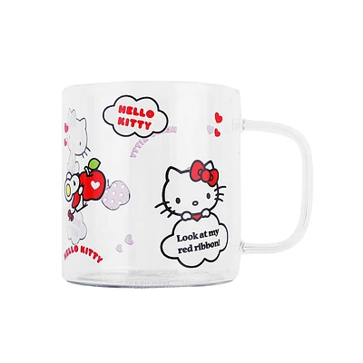 Taza Sanrio Hello Kitty Vidrio 420 ml