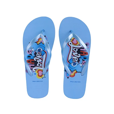 Sandalias Para Mujer Ositos Cariñositos Gruñosito Sintéticas Azules Talla 23