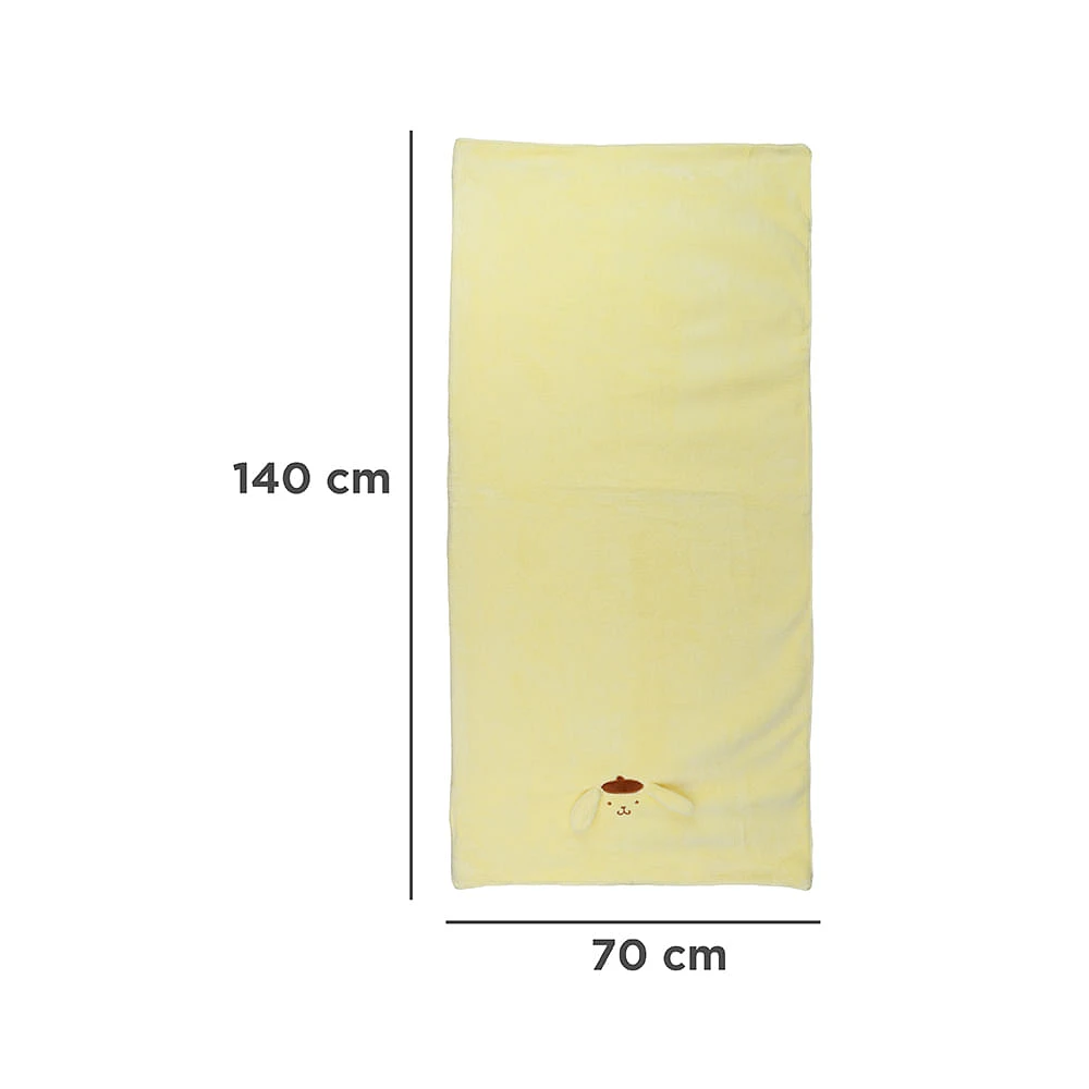 Toalla De Baño Sanrio Pompompurin Poliéster Amarilla 70x140 Cm