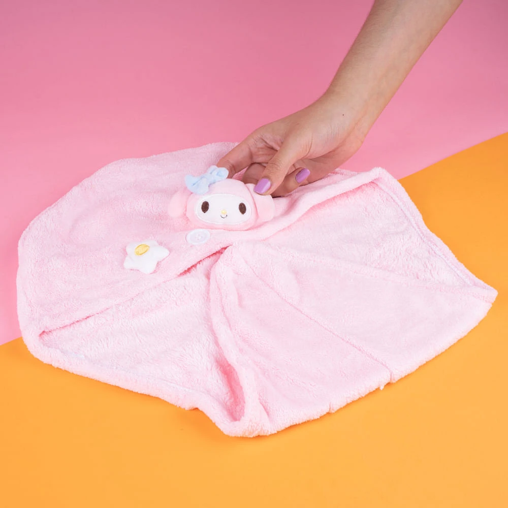 Toalla Para Cabello Sanrio My Melody Textil Rosa 23x60 cm