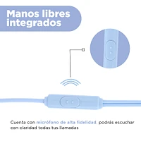 Audífonos De Cable Sanrio Cinnamoroll Azul 2.5 Cm 3.5 Mm