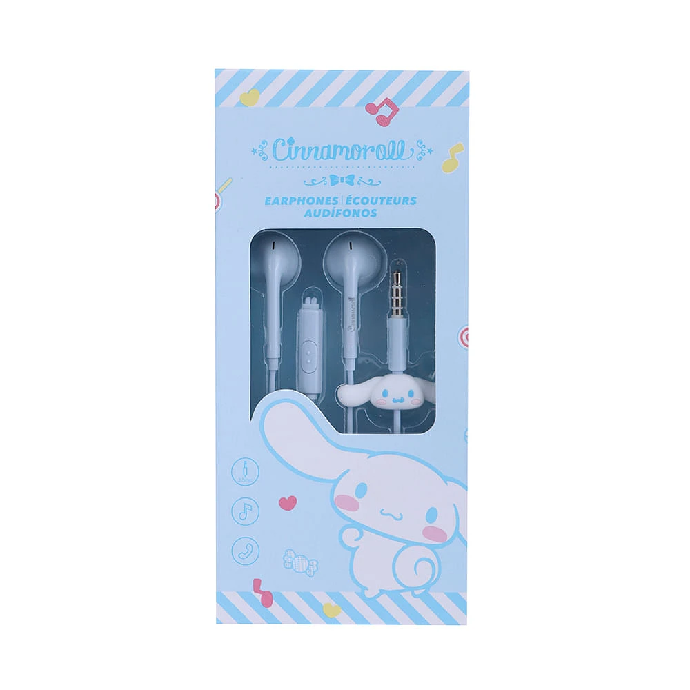 Audífonos De Cable Sanrio Cinnamoroll Azul 2.5 Cm 3.5 Mm